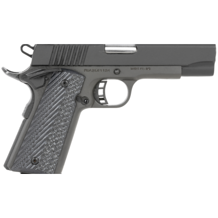 Rock Island 51531 M1911A1 Standard MS 45 ACP 81 4.30 ButtonRifled Barrel Black Parkerized Steel Frame wBeavertail Parkerized Serrated Slide BlackGray G10 Grip Grip Safety UPC: 4806015515319