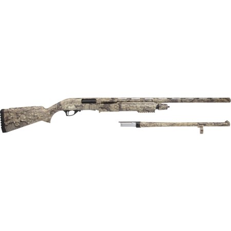 Rock Island Pump Combo 12 Ga, 24" & 28" Barrels, Realtree Timber, Fiber Optic Sight, 5rd