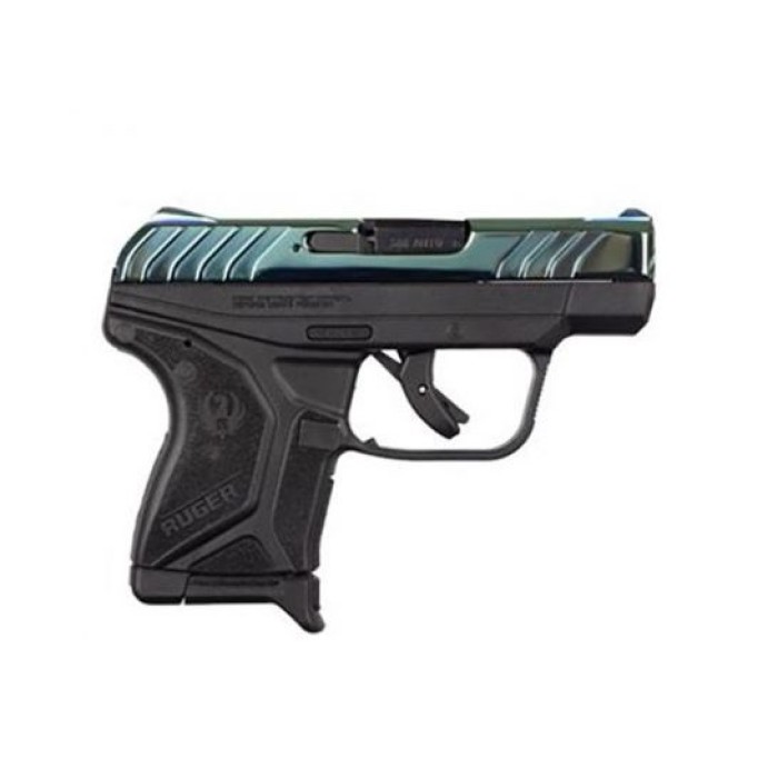 RUGER LCP II .380ACP 6-SHOT FS POLISHED TURQUOISE SLIDE (TALO 3789