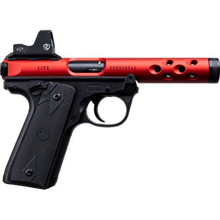 Ruger Mark IV 22/45 Lite .22 LR, 4.4" Barrel, Red, Riton Red Dot, 10rd