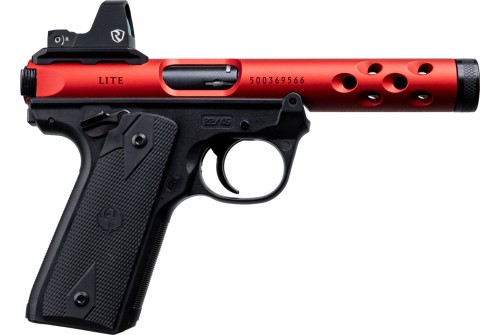 Ruger Mark IV 22/45 Lite .22 LR, 4.4" Barrel, Red, Riton Red Dot, 10rd