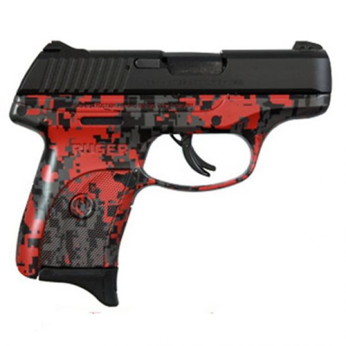 Ruger LC9s 9mm Pistol, Digital Red Camo - 3266