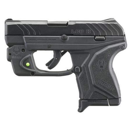 Ruger LCP II .380 ACP Pistol With Viridian Green Laser, Black - 13711