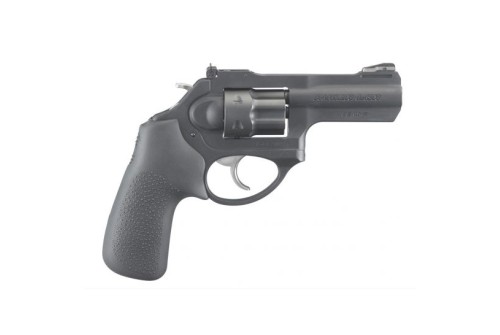 Ruger LCRx 3" .22 WMR Revolver w/ Hogue Tamer Grips, Black - 5437