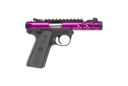 Ruger Mark IV Lite .22 LR Pistol With Threaded Barrel, Purple/Black - 43915