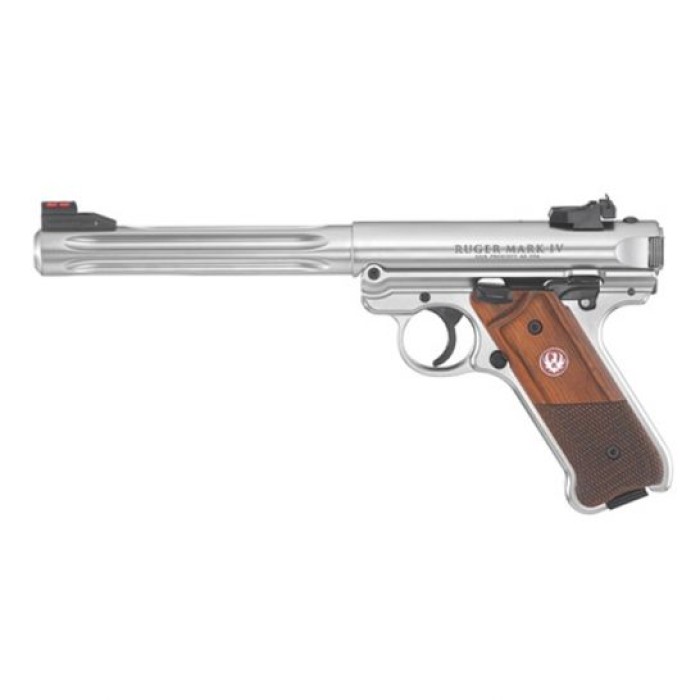 Ruger Mark IV Hunter .22 LR 6.78" Pistol, Stainless Steel - 40118