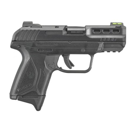 Ruger SEC .380 ACP, 3.4" Barrel, Black, Picattiny Rail, Fiber Optic Front Sight, 15RD