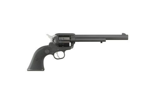 Ruger Wrangler .22 LR, 7.5" Barrel, Black Cerakote, Checkered Grips, 6rd