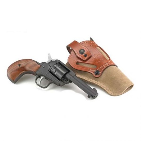 Ruger Wrangler .22 LR Revolver With Bird's Head Grip And DeSantis Holster, Black - 2030