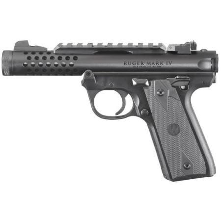 RUGER Mark IV 22/45 Lite .22 LR 4.4in 2x10rd Black Rimfire Pistol (43906)