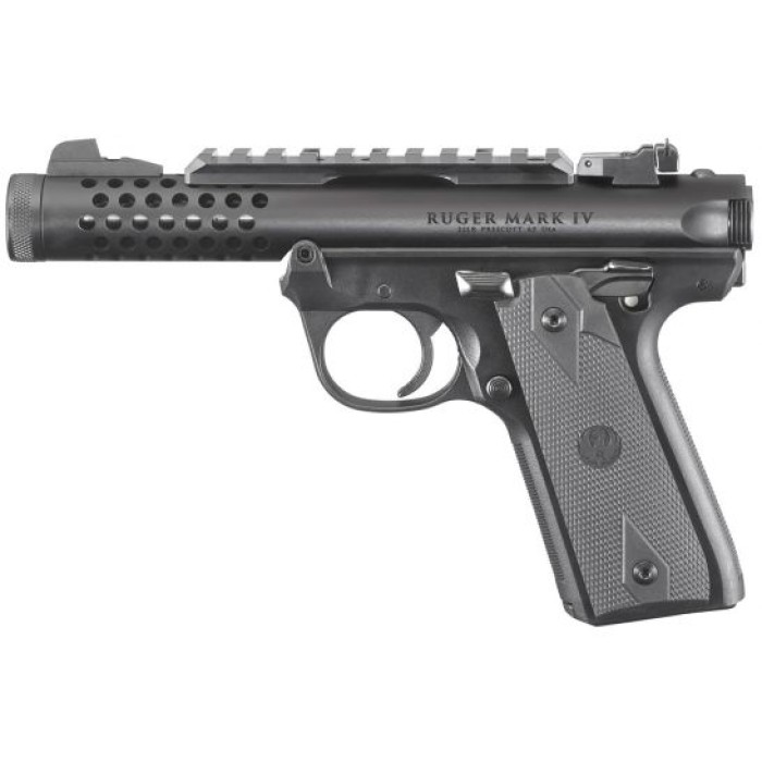 RUGER Mark IV 22/45 Lite .22 LR 4.4in 2x10rd Black Rimfire Pistol (43906)