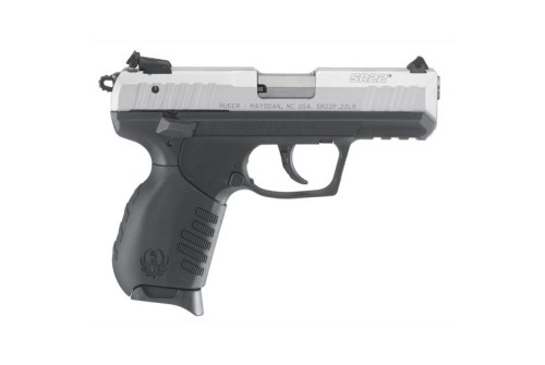 Ruger SR22 .22LR Silver & Black Pistol - 3607