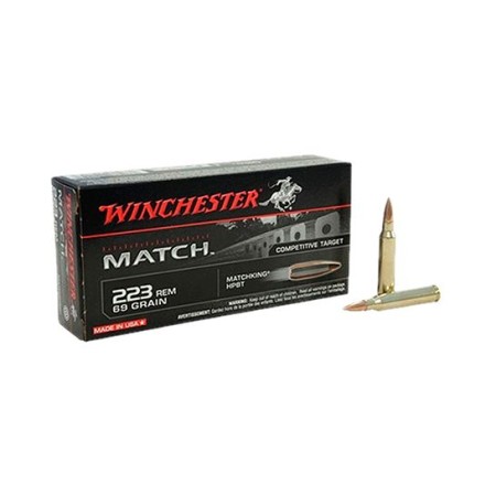 Winchester 223 69gr Match HPBT Ammunition 20rds - S223M2