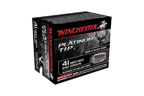 Winchester 41 Magnum 240gr Platinum Tip HP Supreme Ammunition 20rds - S41PTHP