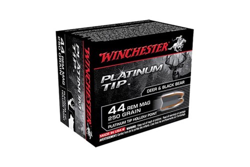 Winchester 44 Magnum 250gr Platinum Tip HP Ammunition 20rds - S44PTHP