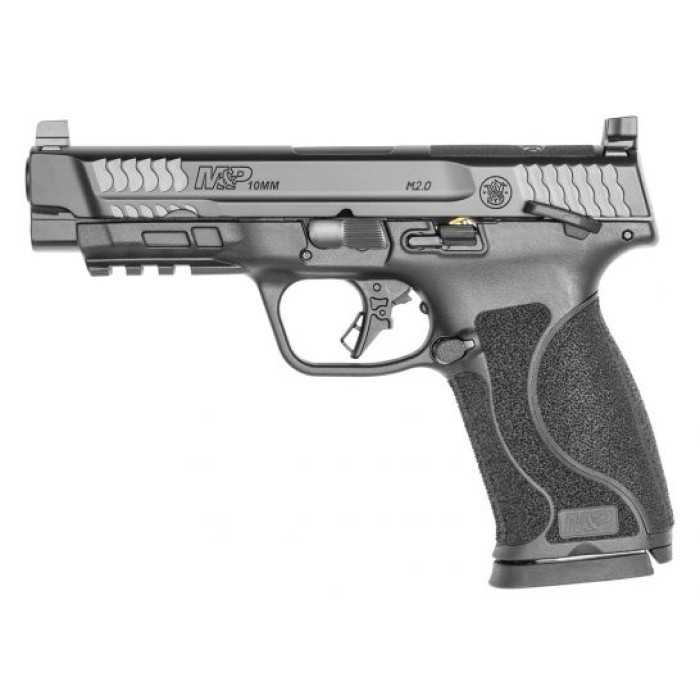 S&W M&P 2.0 TS 4.6" Optics Ready 10mm Pistol, Black - 13388