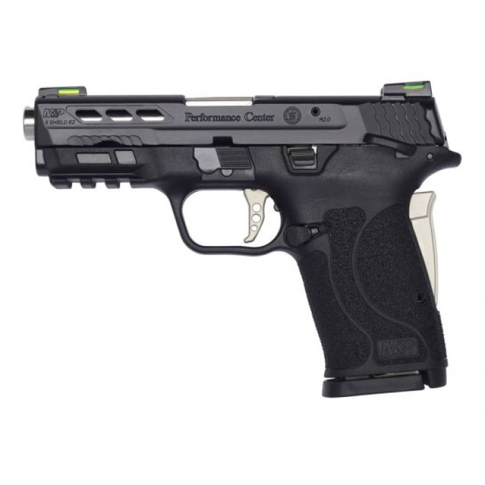 Smith & Wesson M&P9 Shield EZ PC 9mm Pistol w MTS, Black/Silver - 13225