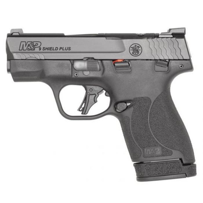 S&W M&P Shield Plus Thumb Safety Optics Ready 9mm Pistol, Black - 13536