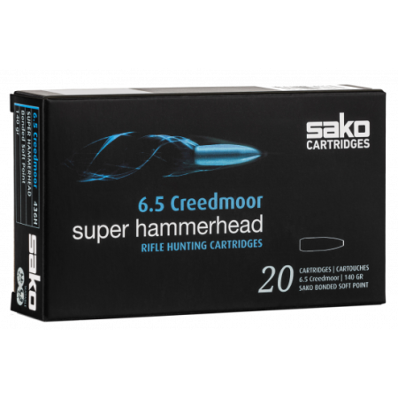 Sako Super Hammerhead 6.5 CM Ammo 140 Gr BCBT 20rds - C663436HSA10X