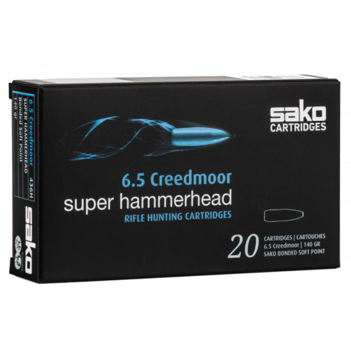 Sako Super Hammerhead 6.5 CM Ammo 140 Gr BCBT 20rds - C663436HSA10X