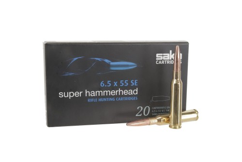 Sako Super Hammerhead 6.5x55 Swede 140gr Ammunition Box of 20 C619436HSA10XBX