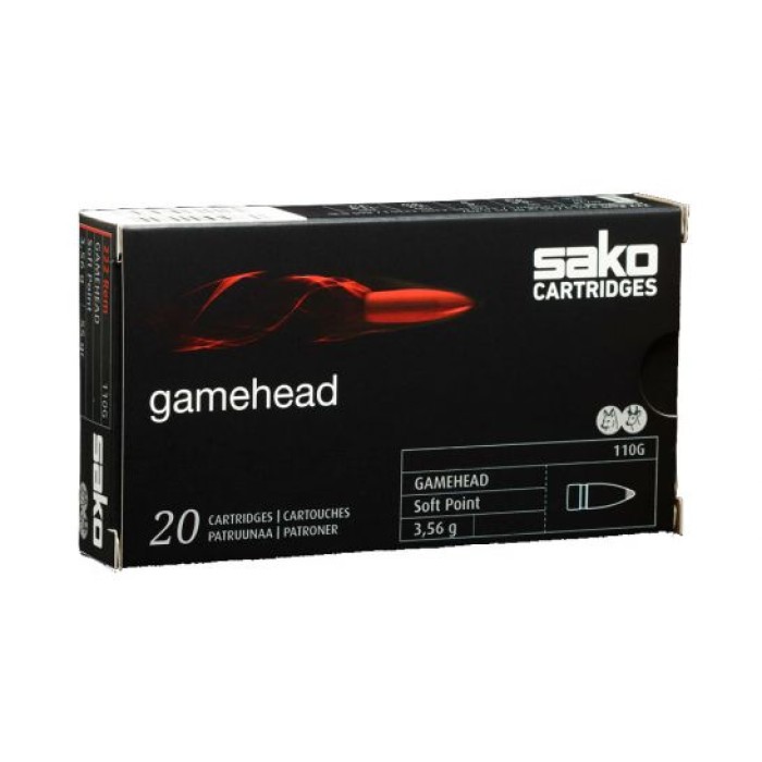 Sako Gamehead 100 gr SP .243 Winchester Ammunition, 20 Rounds - C615113ESA10X