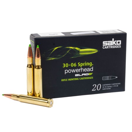 Sako PowerHead Blade .30-06 Springfield 170 Grain Ammunition 20/10