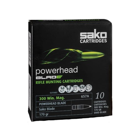 Sako Powerhead Blade Brass .300 Win 170 Grain 20-Rounds