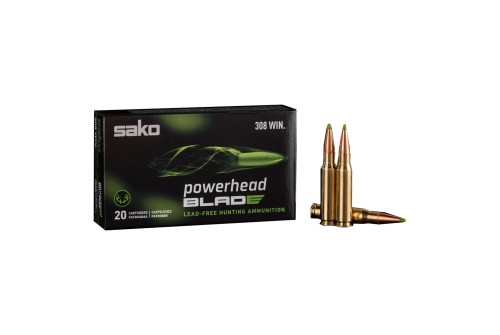 Sako Powerhead Blade 308 Winchester Ammo 162 Grain Lead Free 20/10