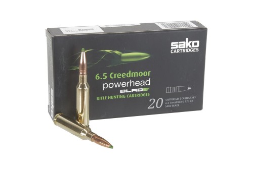 Sako Powerhead Blade 6.5 Creedmoor Ammo 120 Grain Polymer Tip Lead Free 20/10