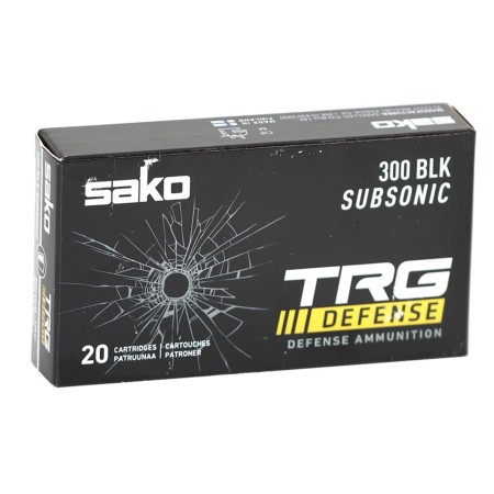 Sako TRG Defense Brass .300 AAC Blackout 220 Grain 20-Rounds Sierra MatchKing