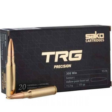 Sako TRG Precision 308 Winchester Ammo 175 Grain Hollow Point Boat Tail 20/10