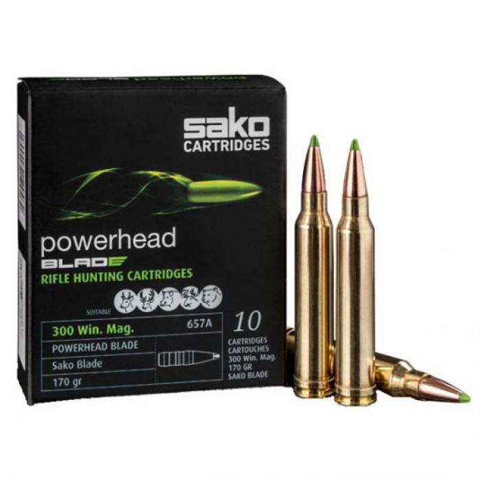 Sako Powerhead 170 gr Lead Free .300 WM Ammunition, 10 Rounds - C633657ASB10X