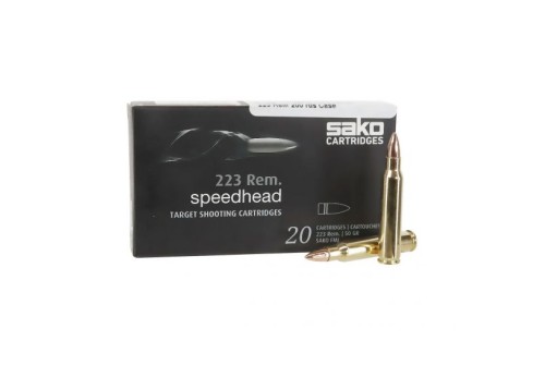 Sako Speedhead 50 gr FMJ .223 Remington Ammunition, 20 Rounds - C611105GSA10X