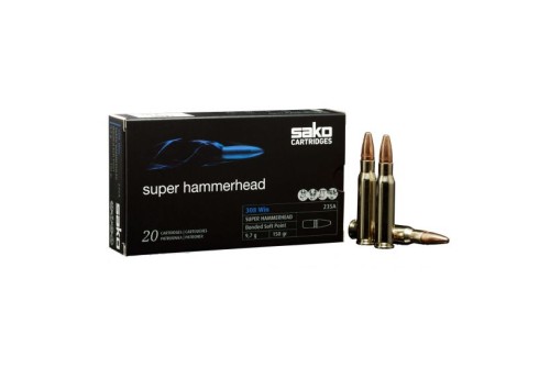 Sako Super Hammerhead 150 gr .308 Winchester Ammunition, 20 Rounds - C629235ASA10X