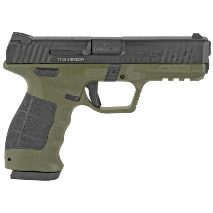 SAR USA SAR9 Pistol OD Green 9mm 4.40" Barrel 17-Rounds