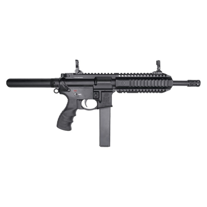 SAR 109T AR-9 Pistol 9mm, 8.6" Barrel, Flip-Up Sights, Black, 3x 30rd Mags