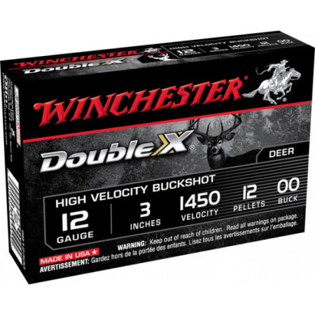 Winchester Double-X 12ga 3" 00 Buck Supreme High Velocity Magnum Ammunition 5rds - SB12300