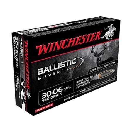 Winchester 30-06 180gr Basllistic SilverTip Rifle Ammunition 20rds -  SBST3006B