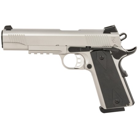 Tisas 1911 Duty, .45 ACP,5" Black Cold Hammer Forged Barrel, Stainless, 8rd