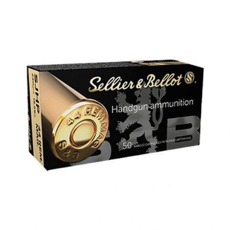 Sellier & Bellot 240 gr Semi-Jacketed Hollow Point .44 Mag Ammo, 50/box - SB44C