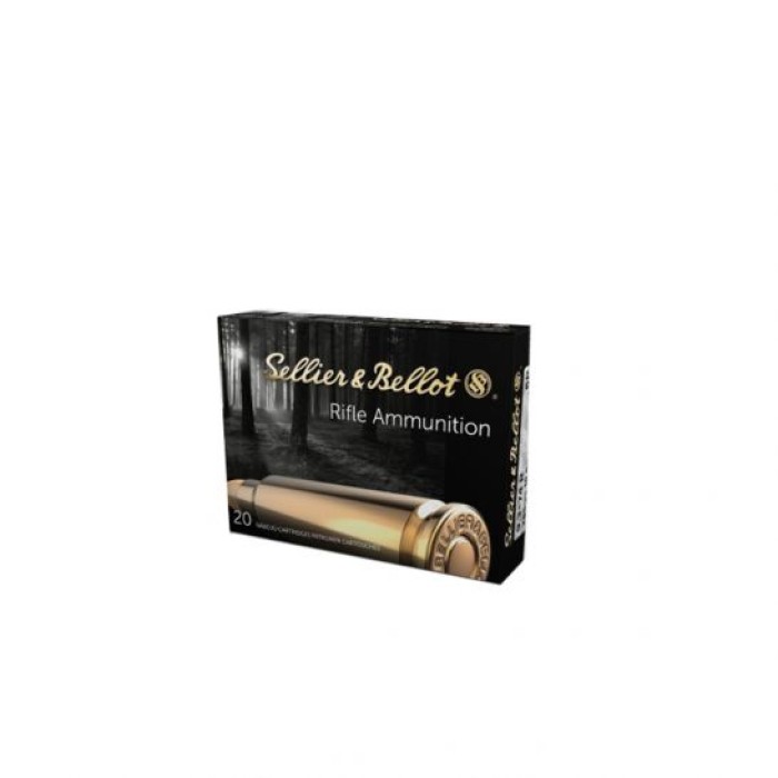 Sellier & Bellot 285 gr Semi-Jacketed Soft Point 9.3x74mmR Ammo, 20/box - SB9374RA