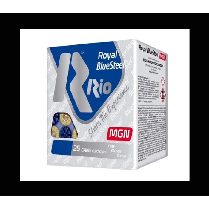 Royal BlueSteel 3 Inch #4 1550 fps 12 Gauge Shotgun Ammo - 25 Round Box