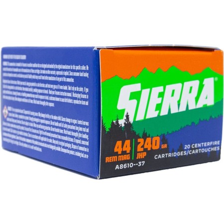 Sierra Sports Master .44 REM MAG, 240gr, JHP - 20 Rounds [MPN: A861037]