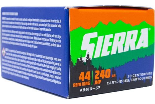 Sierra Sports Master .44 REM MAG, 240gr, JHP - 20 Rounds [MPN: A861037]