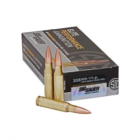 Sig Sauer 308 Winchester 175gr OTM Ammunition 20rds - E308M2-20