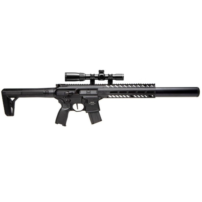 Sig Sauer MCX Air Gen 2 177 Pellet, Black, Includes 1-4x24mm Scope, 30rd