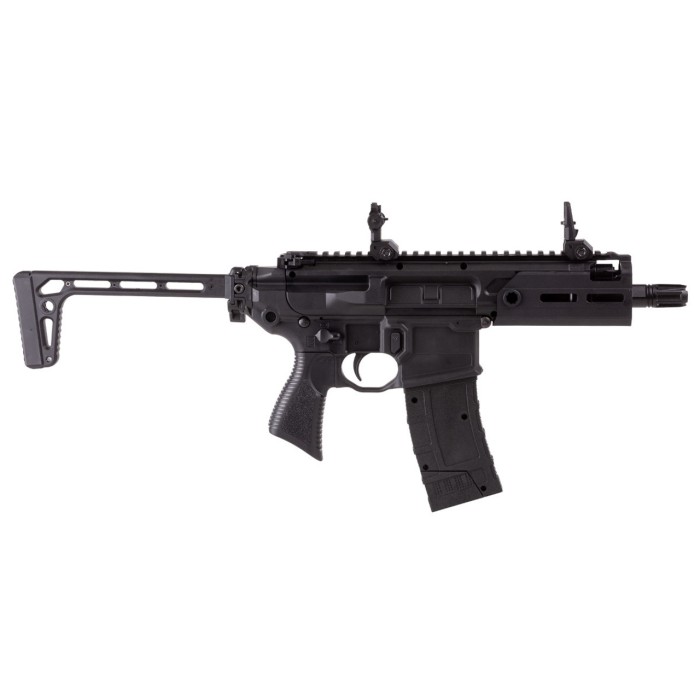 Sig Sauer MCX RATTLER 4.5mm Cal 12gr CO2 Steel BB Gun w/(1) 30rd Mag & Flip-up Front/Rear Sights AIR-RATTLER-BB