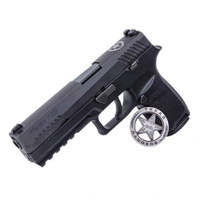 Sig P320F Texas Ranger Talo Edition 9mm Pistol, Black - 320F-9-BSS-FTRF