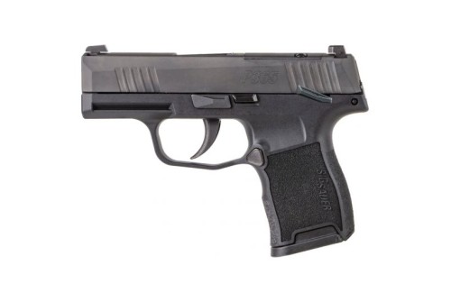 Sig P365-380 Optics Ready .380 ACP Pistol With Manual Safety, Black - 365-380-BSS-MS